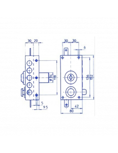 Serrure 3 Points En Applique Mottura 30.436 2