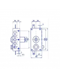 Serrure 3 Points En Applique Mottura 30.436 2