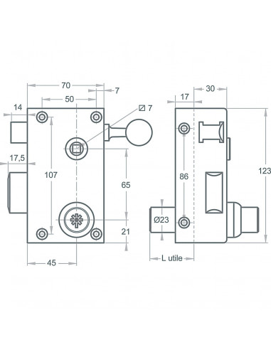 Monopoint En Applique Pollux Vertical
