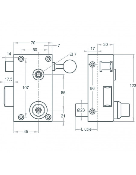 Monopoint En Applique Pollux Vertical