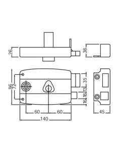 Monopoint En Applique Cisa Horizontale À Fouillot 2
