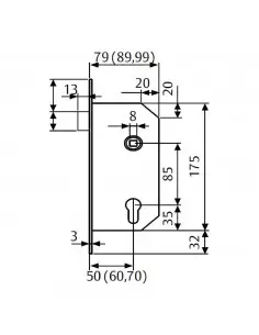 Serrure À Larder Tesa À Fonction Antipanique 2