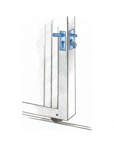 Serrure De Portail Ibfm Coulissant À Crochet