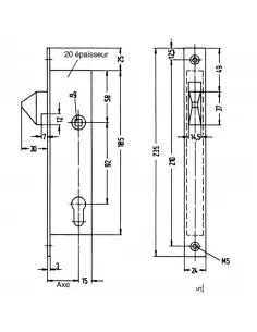 Monopoint À Larder Profil Étroit Wss À Crochet 2