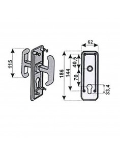 Serrure Pour Porte De Garage Prefer Basculante 2