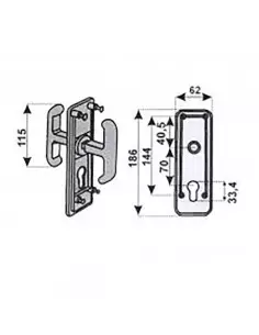 Serrure Pour Porte De Garage Prefer Basculante 2