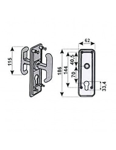 Serrure Pour Porte De Garage Prefer Basculante