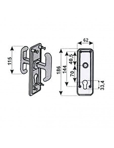 Serrure Pour Porte De Garage Prefer Basculante
