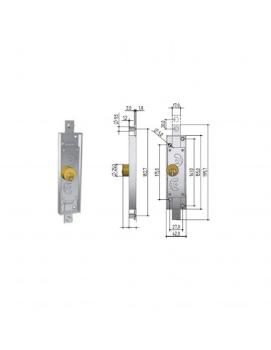 Serrure Pour Porte De Garage Prefer Basculante