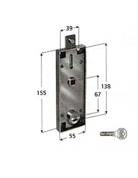 Serrure Pour Porte De Garage Prefer Basculante