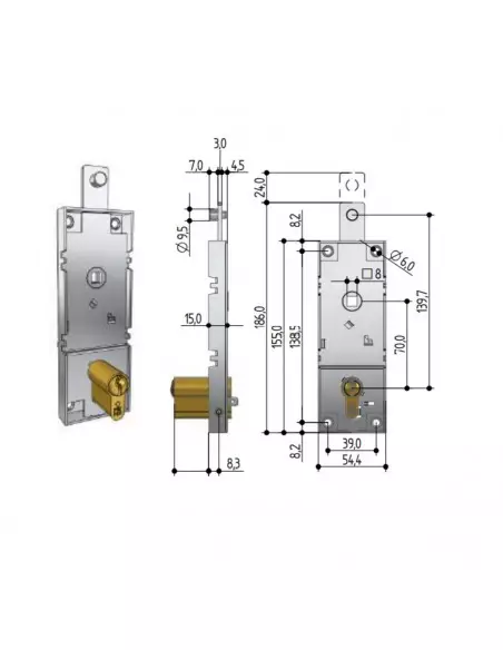 Serrure Pour Porte De Garage Prefer Basculante