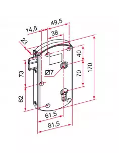Serrure De Portail En Applique Tirard Modulox 2
