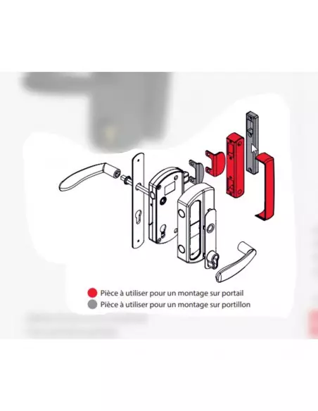 Serrure De Portail En Applique Tirard Modulox