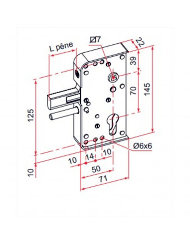 Serrure De Portail En Applique Tirard Série Ga