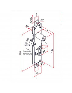 Serrure Tirard Pour Persiennes 2