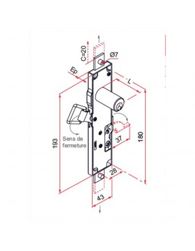Serrure Tirard Pour Persiennes