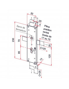 Serrure Tirard Pour Porte De Garage Basculante 2