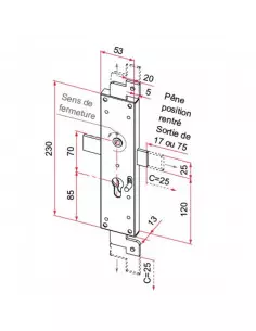 Serrure Tirard Pour Porte De Garage Basculante 2