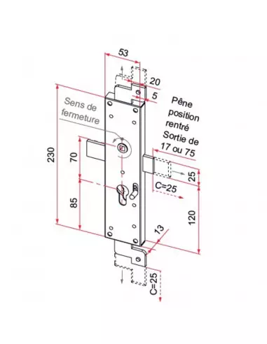 Serrure Tirard Pour Porte De Garage Basculante