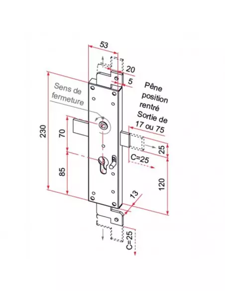 Serrure Tirard Pour Porte De Garage Basculante