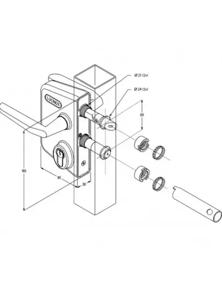 Serrure De Portail Battant Locinox Ancien Modele