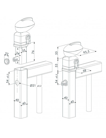 Serrure De Piscine Locinox Twist 40