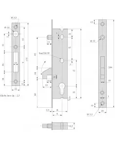 Monopoint À Larder Stremler Assa Abloy À Pêne Crochet 2
