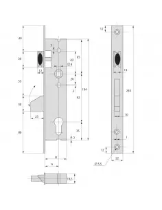 Monopoint À Larder Stremler Assa Abloy Profil Étroit... 2