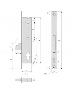 Monopoint À Larder Stremler Assa Abloy Pêne Dormant... 2