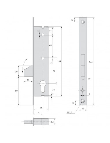 Monopoint À Larder Stremler Assa Abloy Pêne...