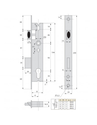Monopoint À Larder Stremler Assa Abloy Pêne...