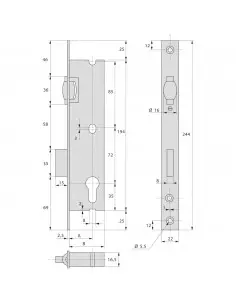 Monopoint À Larder Stremler Assa Abloy Pêne Dormant Et... 2