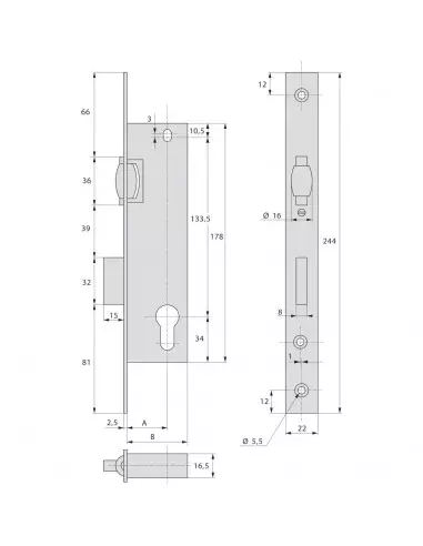 Monopoint À Larder Stremler Assa Abloy Pêne...
