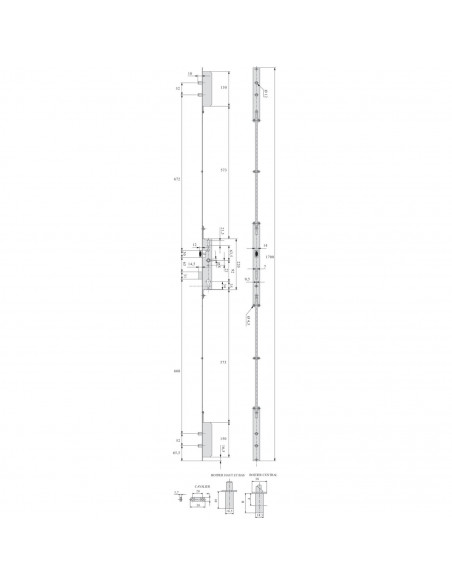 Serrure 3 Points Stremler Assa Abloy Pêne Dormant Demi-Tour Série 6270