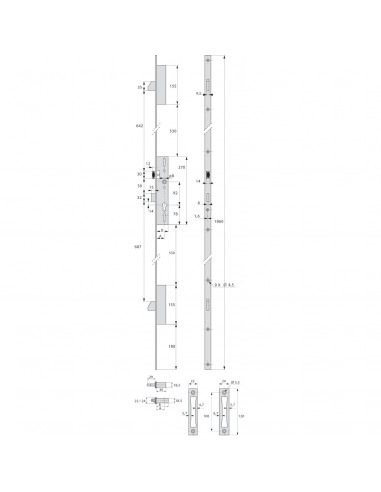 Serrure 3 Points Stremler Assa Abloy Pêne...
