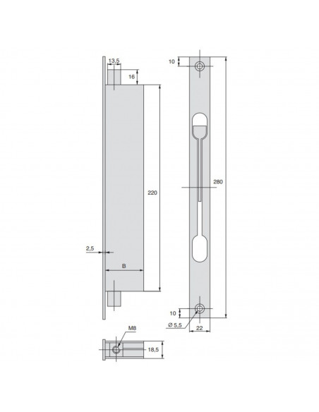 Serrure À Larder 2 Points Stremler Assa Abloy À Tringle
