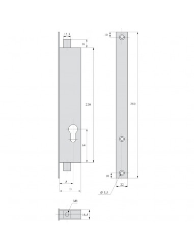 Serrure À Larder 2 Points Stremler Assa Abloy À...
