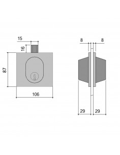 Serrure Basse De Porte Glace Stremler Assa Abloy 1358 2