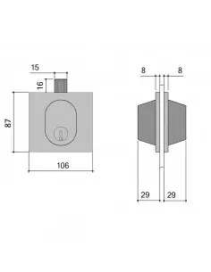 Serrure Basse De Porte Glace Stremler Assa Abloy 1358 2