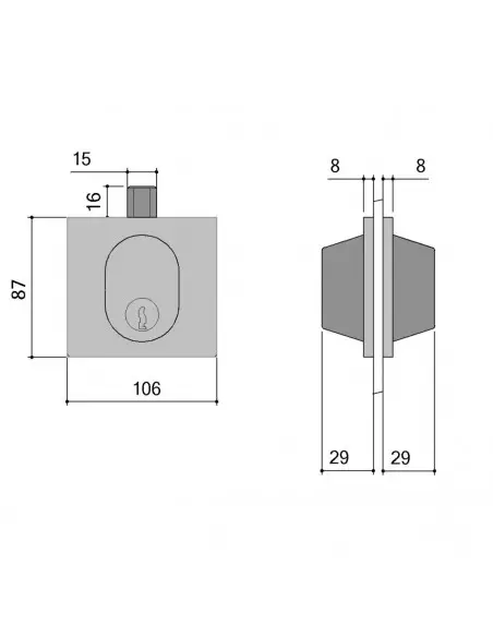 Serrure Basse De Porte Glace Stremler Assa Abloy 1358