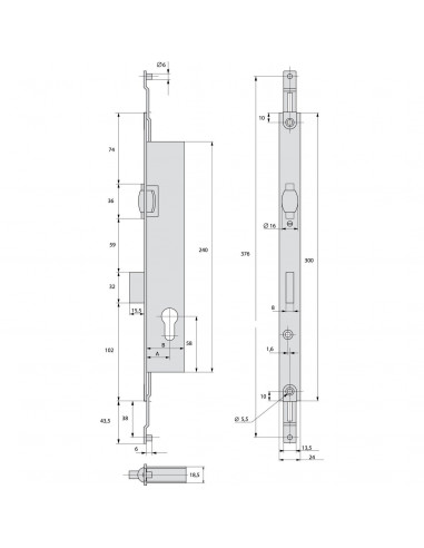 Serrure À Larder 3 Points Stremler Assa Abloy...