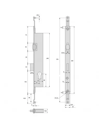 Serrure À Larder 3 Points Stremler Assa Abloy...