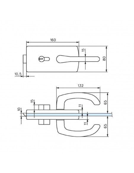 Serrure De Milieu Lagune Stremler Assa Abloy 4300