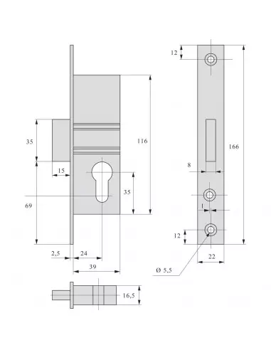 Monopoint À Larder Stremler Assa Abloy Série 2162