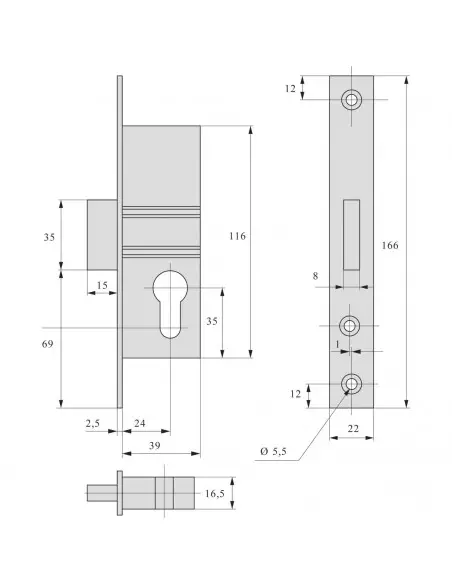Monopoint À Larder Stremler Assa Abloy Série 2162