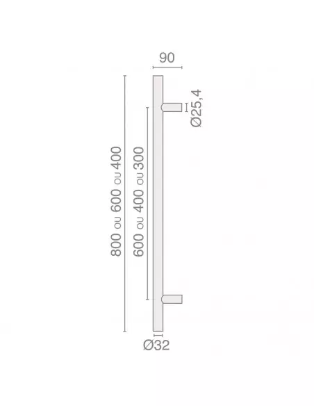 Poignée Tubulaire Heracles Série 5010
