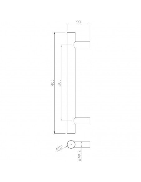 Poignée Tubulaire Heracles Série 5010