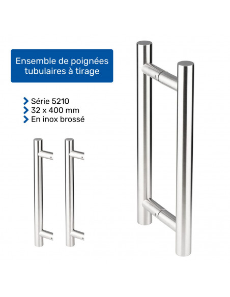 Ensemble De Poignée Tubulaire Heracles Série 5210