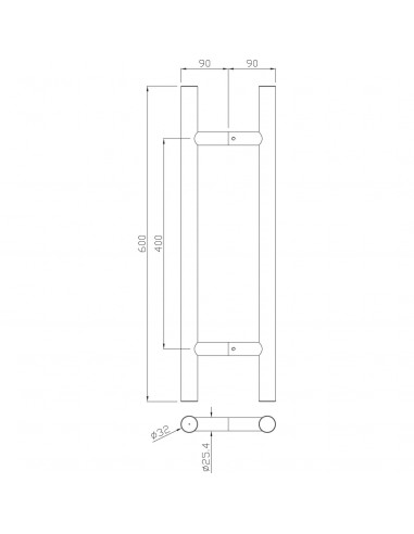 Ensemble De Poignée Tubulaire Heracles Série 5210