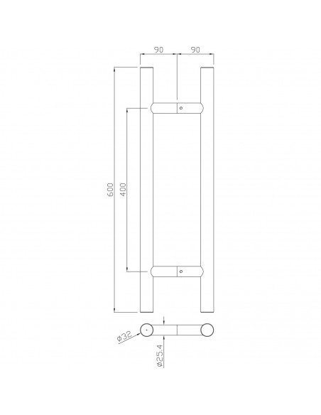 Ensemble De Poignée Tubulaire Heracles Série 5210